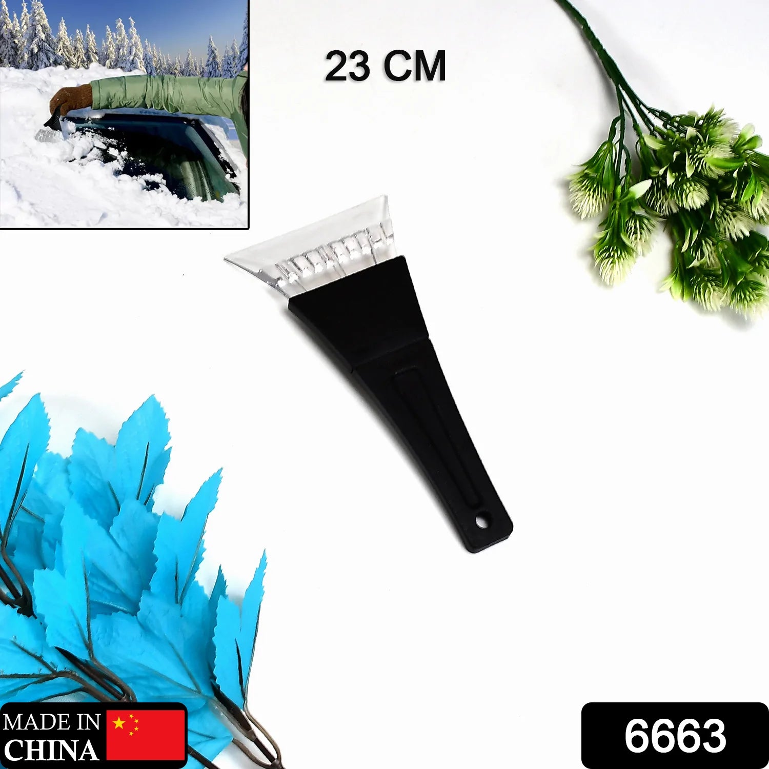 6663 Ice Scraper Windshield With Window For Cars DeoDap 6663 Ice Scraper Windshield With Window For Cars DeoDap